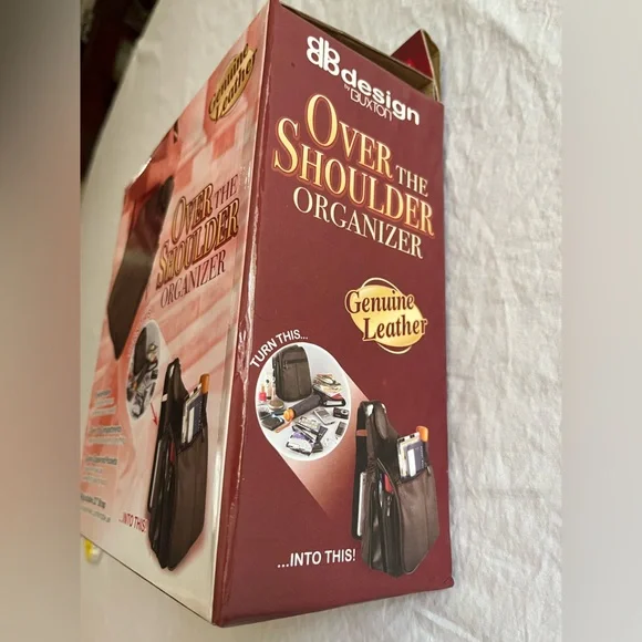 Buxton Black Leather Crossbody Unisex Over the Shoulder Organizer Bag NIB - Picture 7 of 7